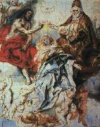 Jacob Jordaens The Coronation of The Virgin by the Holy Trinity oil painting artist